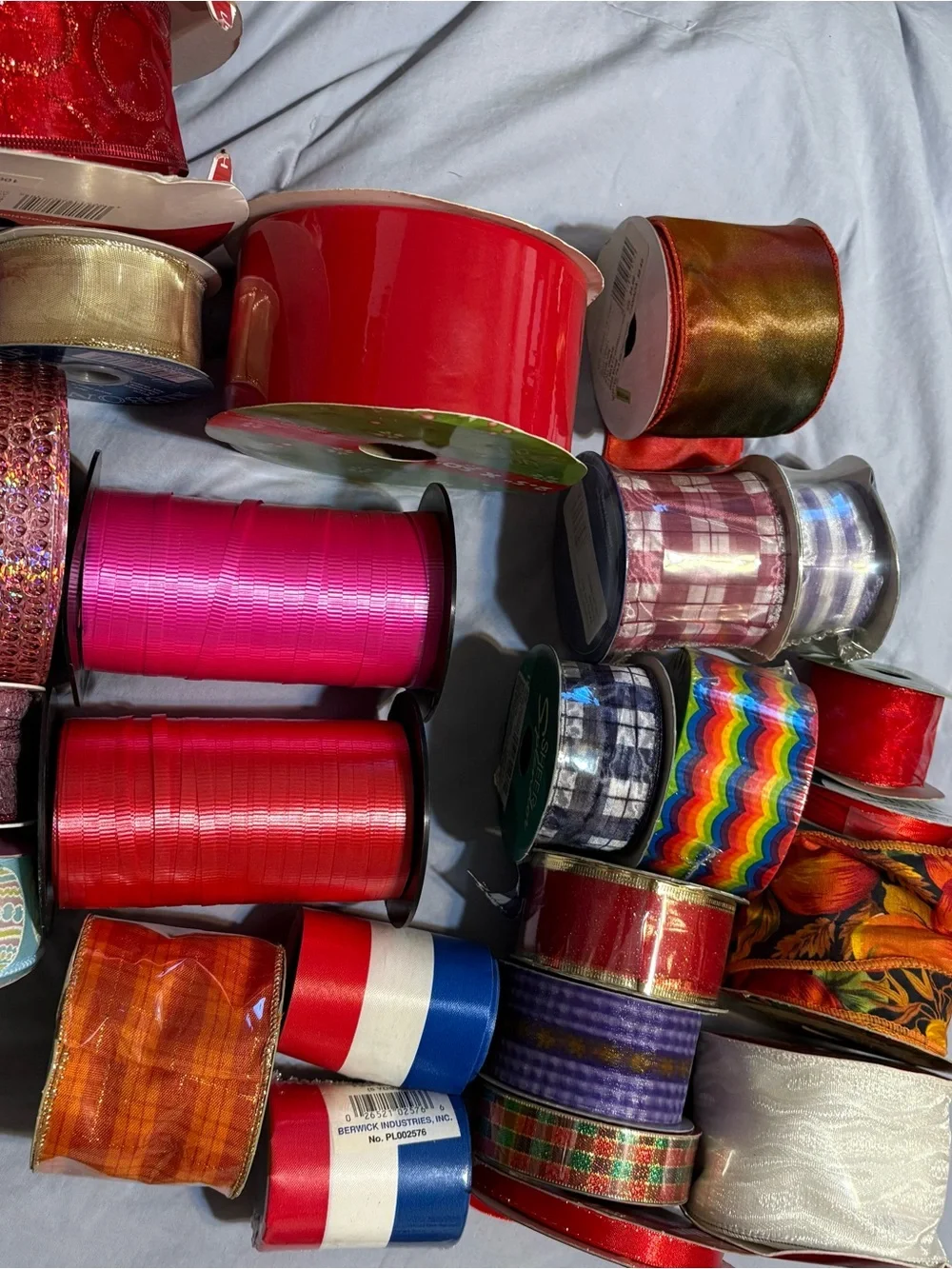 Assorted Party & Gift Ribbons - Red, Pink, Gold, Multicolor